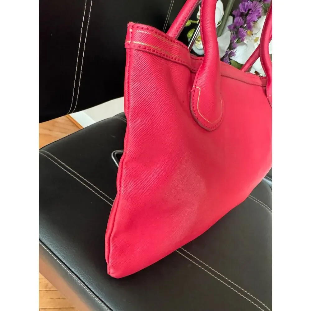 MARC JACOBS FUSCHIA PINK LEATHER TOTE (300